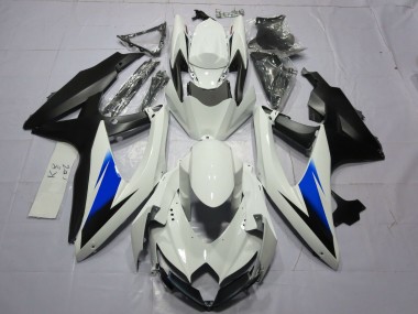 Bianco & Nero 2008-2010 Suzuki GSXR 600-750 Carene Moto