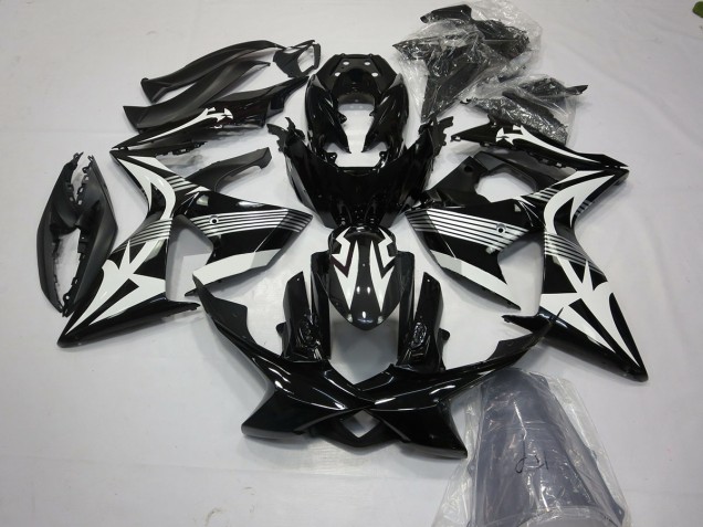 Bianco & Nero 2009-2016 Suzuki GSXR 1000 Carene Moto Bianco & Nero 2009-2016 Suzuki GSXR 1000 Carene Moto
