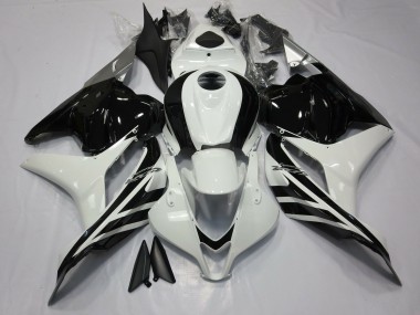 Bianco & Nero Lucido 2009-2012 Honda CBR600RR Carene Moto
