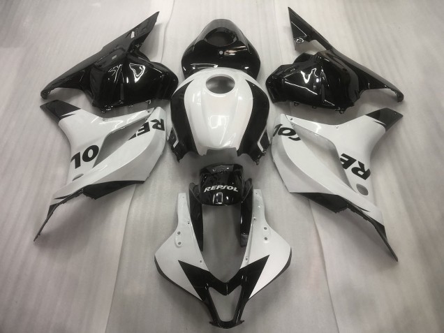 Bianco/Nero Repsol Tinta Unita 2009-2012 Honda CBR600RR Carene Moto Bianco/Nero Repsol Tinta Unita 2009-2012 Honda CBR600RR Carene Moto