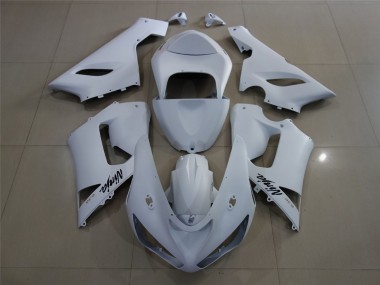 Bianco Opaco 2005-2006 Kawasaki ZX6R Carene Moto