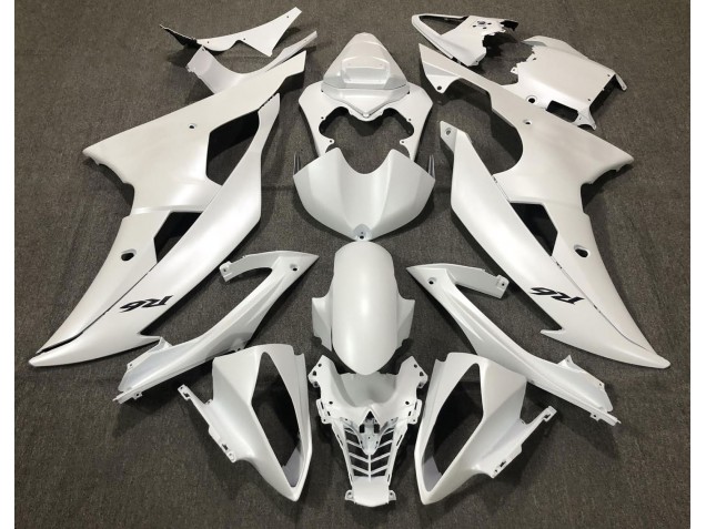 Bianco Opaco 2008-2016 Yamaha R6 Carene Moto Bianco Opaco 2008-2016 Yamaha R6 Carene Moto