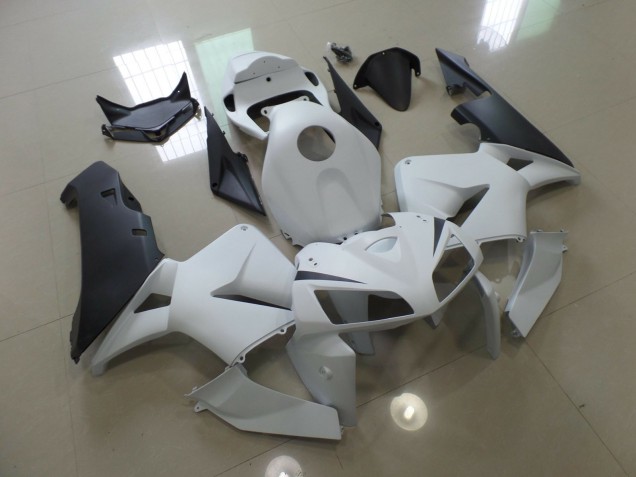 Bianco Opaco & Nero 2005-2006 Honda CBR600RR Carene Moto Bianco Opaco & Nero 2005-2006 Honda CBR600RR Carene Moto