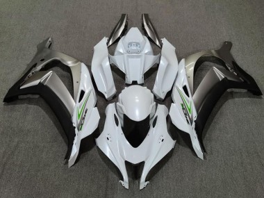 Bianco Perla & Argento 2016-2019 Kawasaki ZX10R Carene Moto