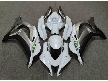 Bianco Perla & Argento 2016-2019 Kawasaki ZX10R Carene Moto