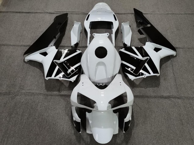 Bianco Perla & Nero 2003-2004 Honda CBR600RR Carene Moto Bianco Perla & Nero 2003-2004 Honda CBR600RR Carene Moto