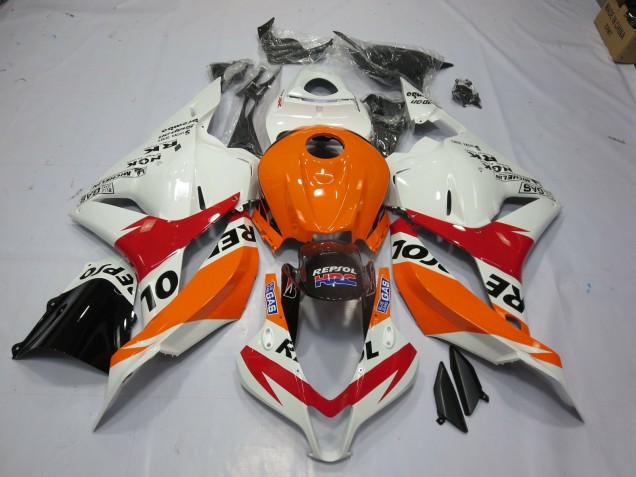 Bianco Repsol 2009-2012 Honda CBR600RR Carene Moto Bianco Repsol 2009-2012 Honda CBR600RR Carene Moto
