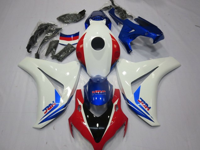 Bianco Rosso & Blu 2008-2011 Honda CBR1000RR Carene Moto Bianco Rosso & Blu 2008-2011 Honda CBR1000RR Carene Moto