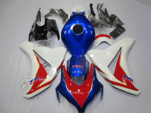Bianco Rosso & Blu Profondo 2008-2011 Honda CBR1000RR Carene Moto Bianco Rosso & Blu Profondo 2008-2011 Honda CBR1000RR Carene Moto