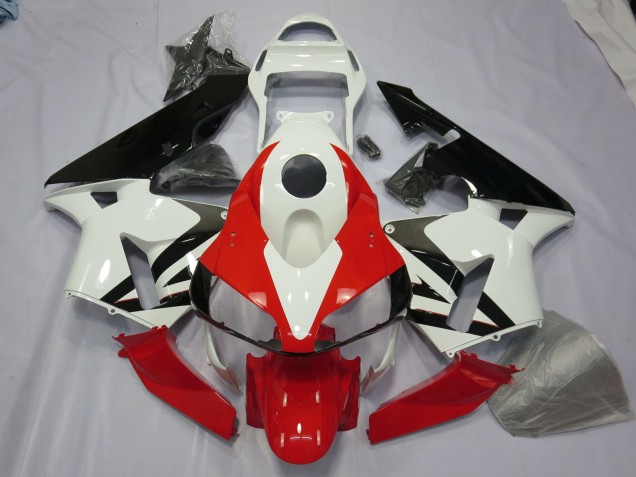 Bianco Rosso & Nero 2003-2004 Honda CBR600RR Carene Moto Bianco Rosso & Nero 2003-2004 Honda CBR600RR Carene Moto