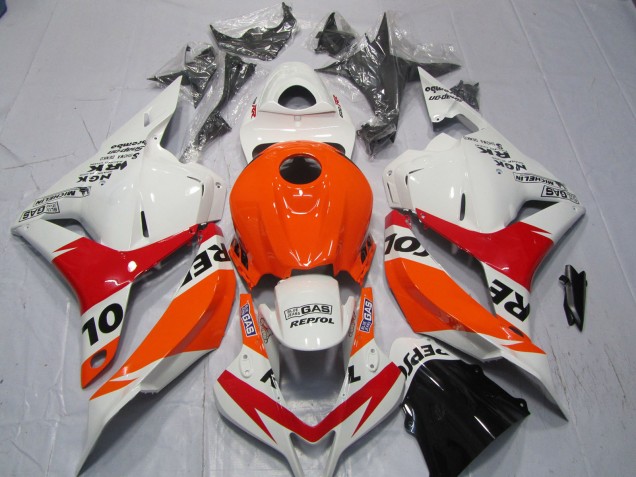 Bianco & Rosso Repsol 2009-2012 Honda CBR600RR Carene Moto Bianco & Rosso Repsol 2009-2012 Honda CBR600RR Carene Moto