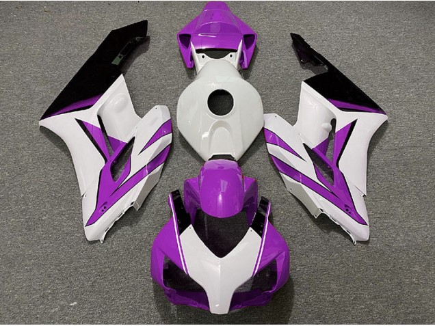 Bianco Viola & Nero Lucido 2004-2005 Honda CBR1000RR Carene Moto Bianco Viola & Nero Lucido 2004-2005 Honda CBR1000RR Carene Moto
