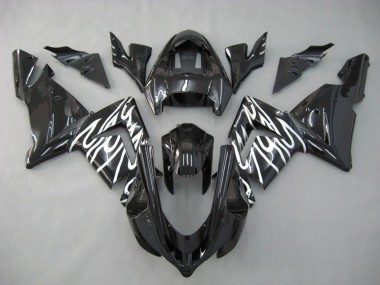 Blanc Flamme 2004-2005 Kawasaki ZX10R Carene Moto