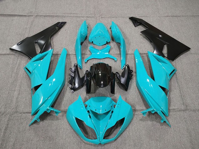 Blu 2009-2012 Kawasaki ZX6R Carene Moto Blu 2009-2012 Kawasaki ZX6R Carene Moto
