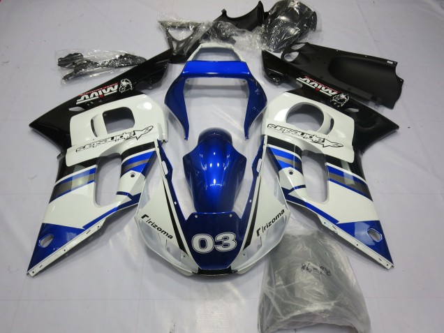 Blu & Argento 1998-2002 Yamaha R6 Carene Moto Blu & Argento 1998-2002 Yamaha R6 Carene Moto