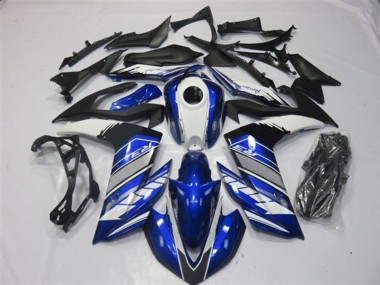 Blu & Argento 2015-2018 Yamaha R3 Carene Moto