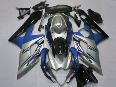 Blu Argento & Nero 2005-2006 Suzuki GSXR 1000 Carene Moto