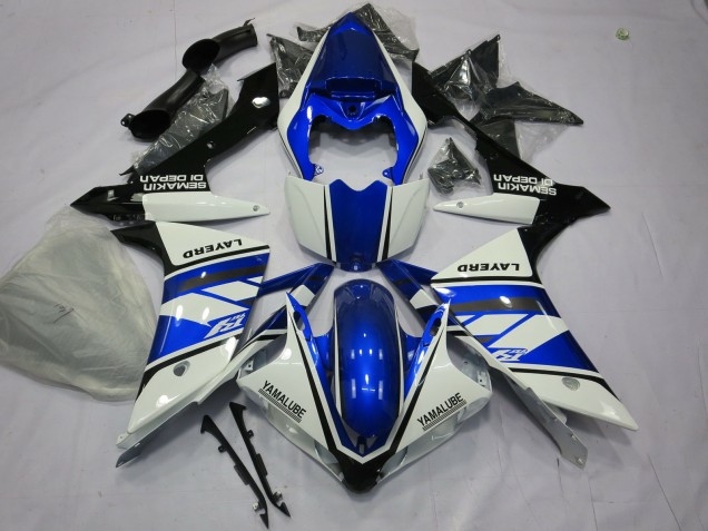 Blu & Bianco 2007-2008 Yamaha R1 Carene Moto Blu & Bianco 2007-2008 Yamaha R1 Carene Moto