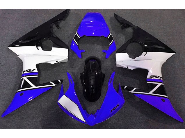 Blu Bianco & Nero 2003-2004 Yamaha R6 Carene Moto Blu Bianco & Nero 2003-2004 Yamaha R6 Carene Moto
