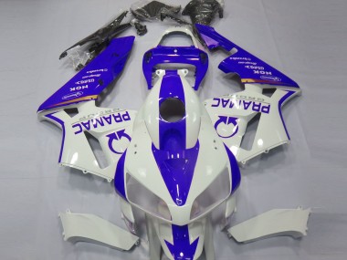 Blu & Bianco Personalizzato 2005-2006 Honda CBR600RR Carene Moto