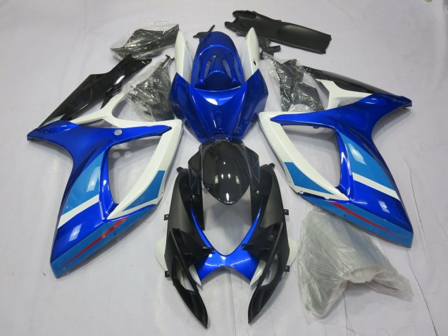Blu Chiaro & Scuro 2006-2007 Suzuki GSXR 600-750 Carene Moto Blu Chiaro & Scuro 2006-2007 Suzuki GSXR 600-750 Carene Moto