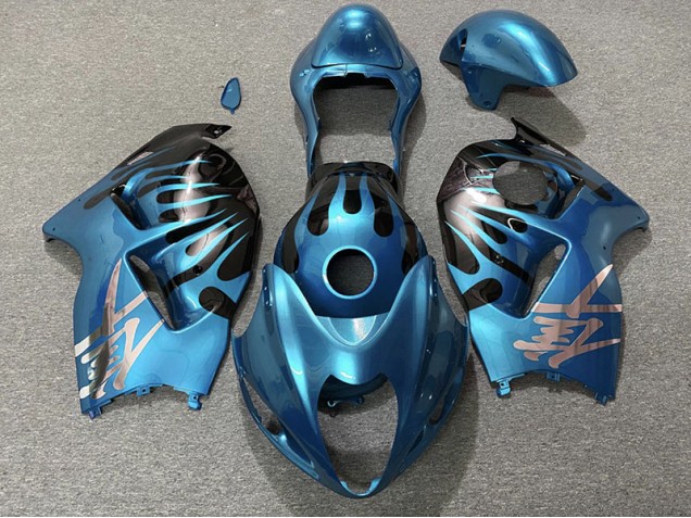 Blu Cielo & Nero 1997-2007 Suzuki GSXR 1300 Carene Moto Blu Cielo & Nero 1997-2007 Suzuki GSXR 1300 Carene Moto