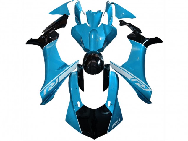 Blu Cielo & Nero 2015-2019 Yamaha R1 Carene Moto Blu Cielo & Nero 2015-2019 Yamaha R1 Carene Moto