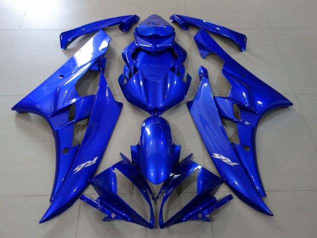 Blu Completamente Lucido 2006-2007 Yamaha R6 Carene Moto Blu Completamente Lucido 2006-2007 Yamaha R6 Carene Moto