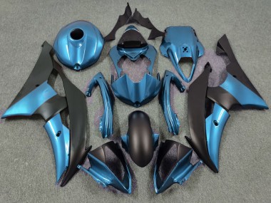 Blu Elettrico & Nero Opaco 2008-2016 Yamaha R6 Carene Moto