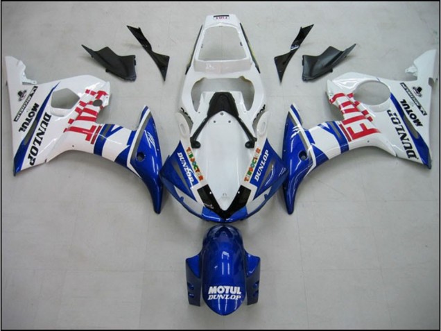 Blu Fiat 2005 Yamaha R6 Carene Moto