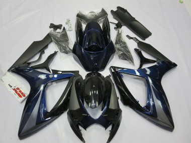 Blu & Grigio 2006-2007 Suzuki GSXR 600-750 Carene Moto
