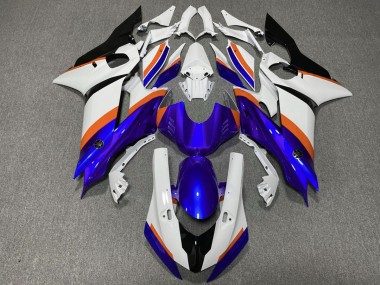 Blu Intenso & Arancione 2017-2021 Yamaha R6 Carene Moto