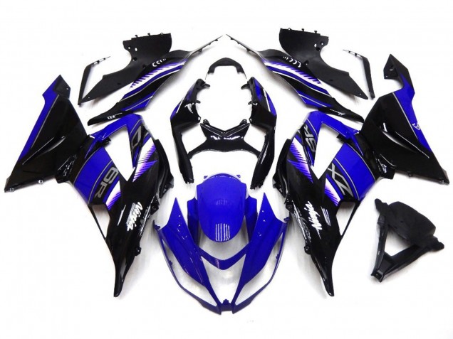 Blu Intenso & Nero Vibranti 2013-2018 Kawasaki ZX6R Carene Moto Blu Intenso & Nero Vibranti 2013-2018 Kawasaki ZX6R Carene Moto