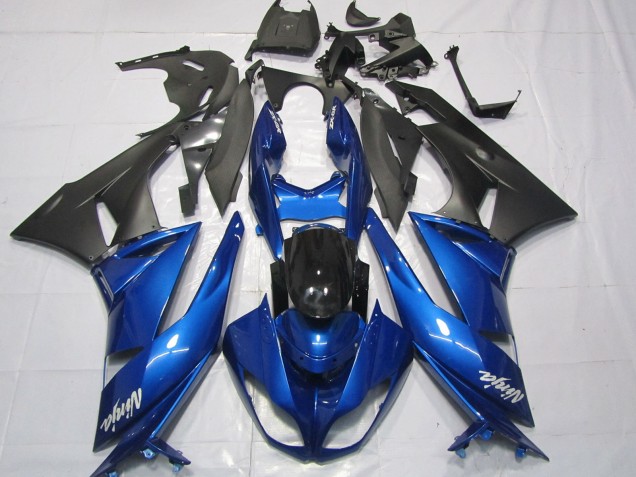 Blu Lucido 2009-2012 Kawasaki ZX6R Carene Moto