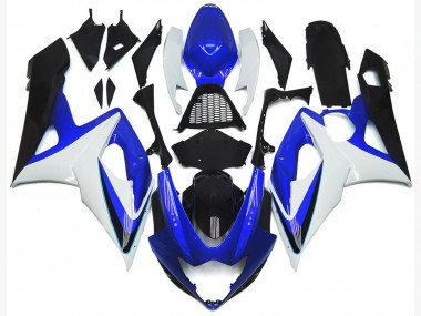 Blu Lucido & Bianco 2005-2006 Suzuki GSXR 1000 Carene Moto