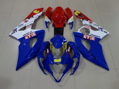 Blu Lucido/Bianco/Rosso 2005-2006 Suzuki GSXR 1000 Carene Moto