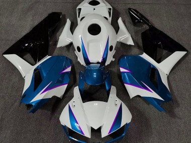Blu Lucido Bianco & Viola 2013-2023 Honda CBR600RR Carene Moto