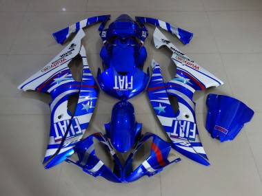 Blu Lucido Fiat 2008-2016 Yamaha R6 Carene Moto