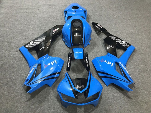 Blu Lucido & Loghi 2013-2023 Honda CBR600RR Carene Moto Blu Lucido & Loghi 2013-2023 Honda CBR600RR Carene Moto