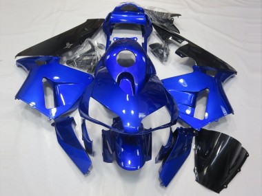 Blu Lucido & Nero 2003-2004 Honda CBR600RR Carene Moto