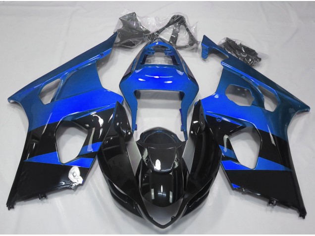 Blu Lucido & Nero 2003-2004 Suzuki GSXR 1000 Carene Moto Blu Lucido & Nero 2003-2004 Suzuki GSXR 1000 Carene Moto