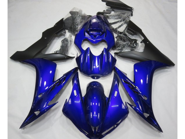 Blu Lucido & Nero 2004-2006 Yamaha R1 Carene Moto Blu Lucido & Nero 2004-2006 Yamaha R1 Carene Moto