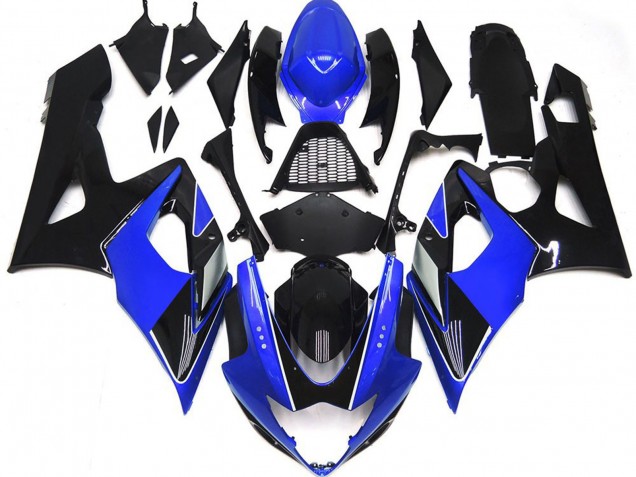 Blu Lucido & Nero 2005-2006 Suzuki GSXR 1000 Carene Moto Blu Lucido & Nero 2005-2006 Suzuki GSXR 1000 Carene Moto