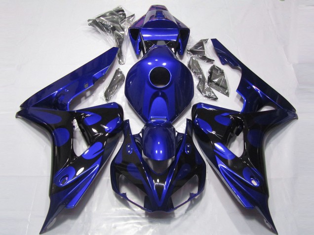 Blu Lucido & Nero 2006-2007 Honda CBR1000RR Carene Moto Blu Lucido & Nero 2006-2007 Honda CBR1000RR Carene Moto