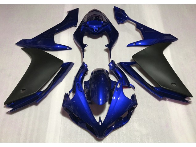 Blu Lucido & Nero 2007-2008 Yamaha R1 Carene Moto Blu Lucido & Nero 2007-2008 Yamaha R1 Carene Moto