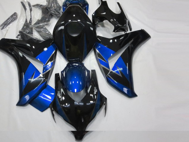 Blu Lucido & Nero 2008-2011 Honda CBR1000RR Carene Moto Blu Lucido & Nero 2008-2011 Honda CBR1000RR Carene Moto