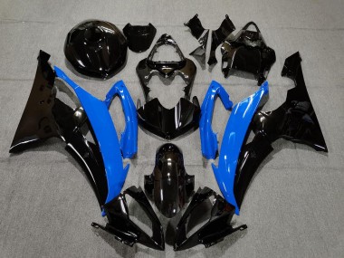 Blu Lucido & Nero 2008-2016 Yamaha R6 Carene Moto