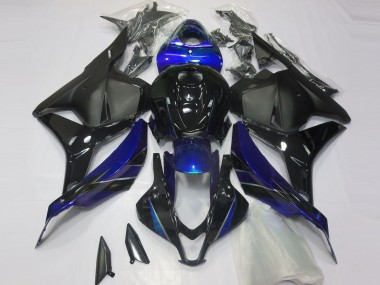 Blu Lucido & Nero 2009-2012 Honda CBR600RR Carene Moto