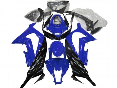Blu Lucido & Nero 2011-2015 Kawasaki ZX10R Carene Moto