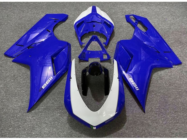 Blu Lucido Sp 2007-2014 Ducati 848 1098 1198 Carene Moto